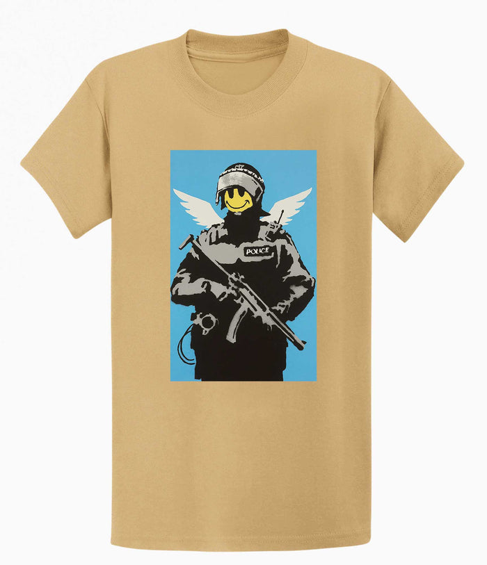 Banksy T Shirt - Smiley Copper Banksy-Apparel