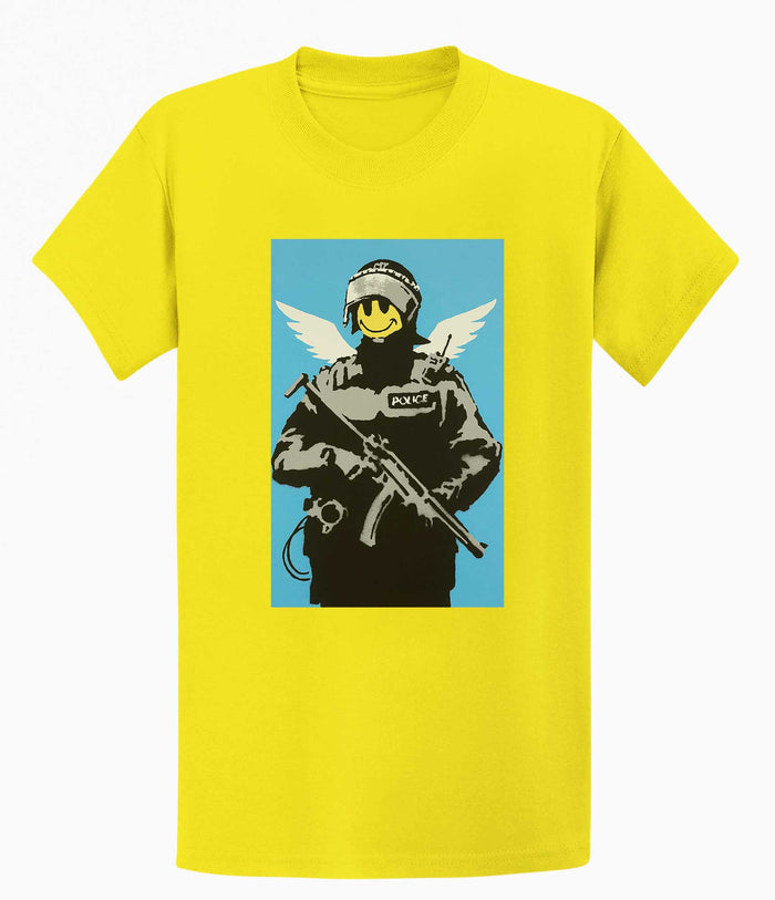 Banksy T Shirt - Smiley Copper Banksy-Apparel