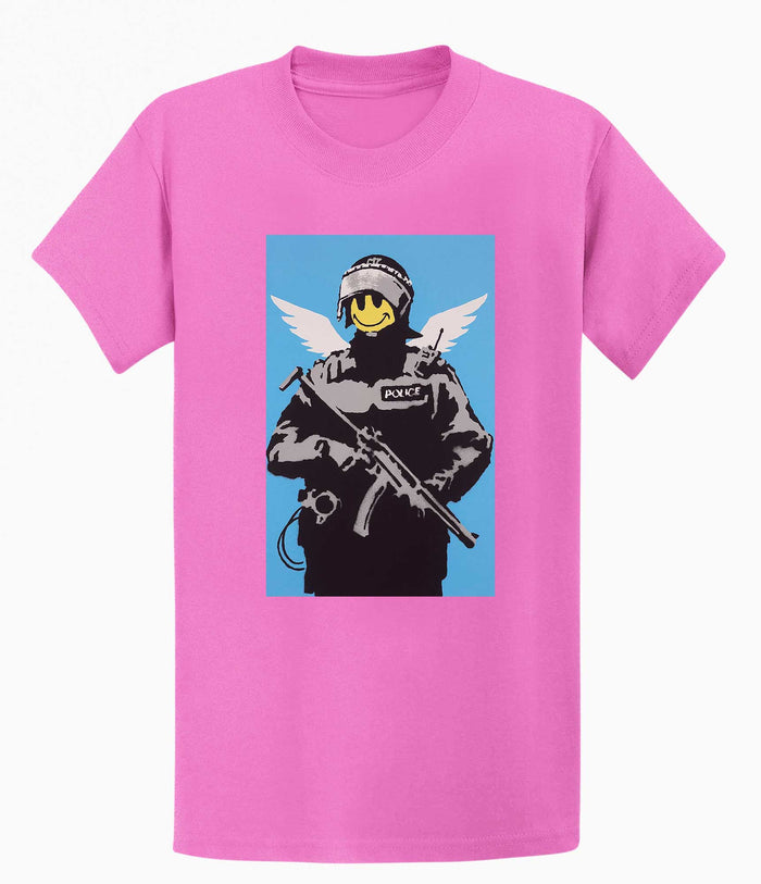Banksy T Shirt - Smiley Copper Banksy-Apparel