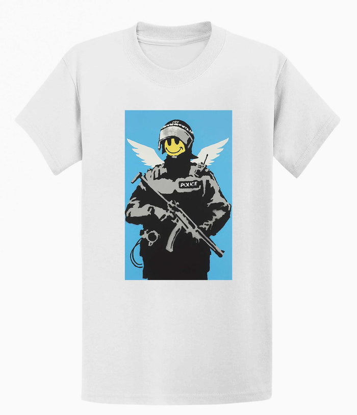 Banksy T Shirt - Smiley Copper Banksy-Apparel