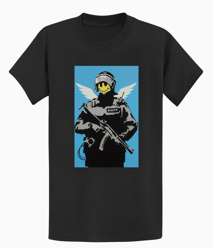 Banksy T Shirt - Smiley Copper Banksy-Apparel