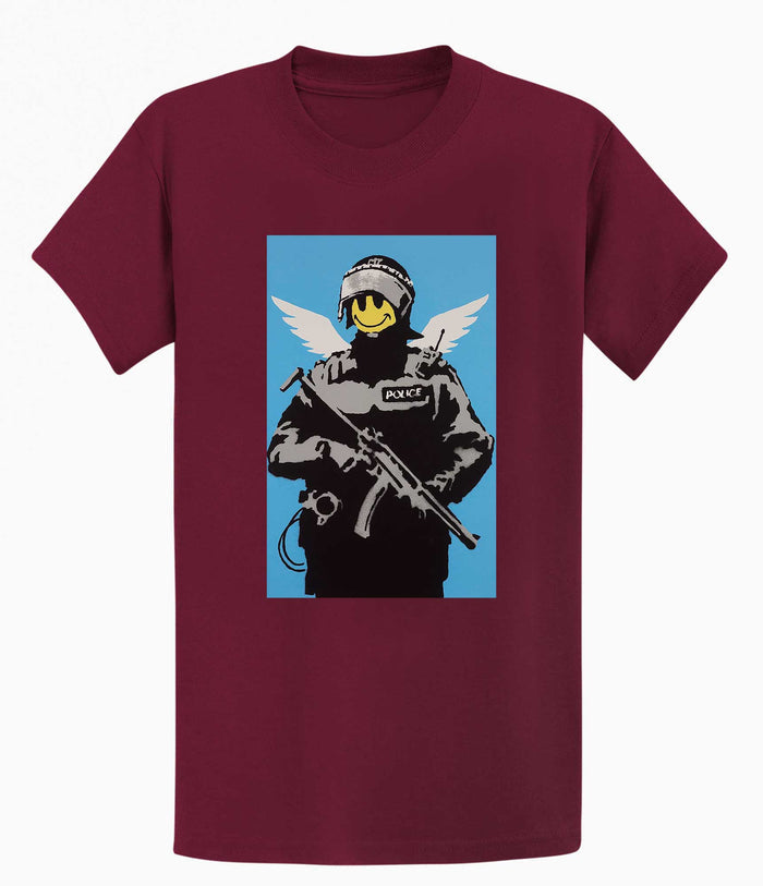 Banksy T Shirt - Smiley Copper Banksy-Apparel