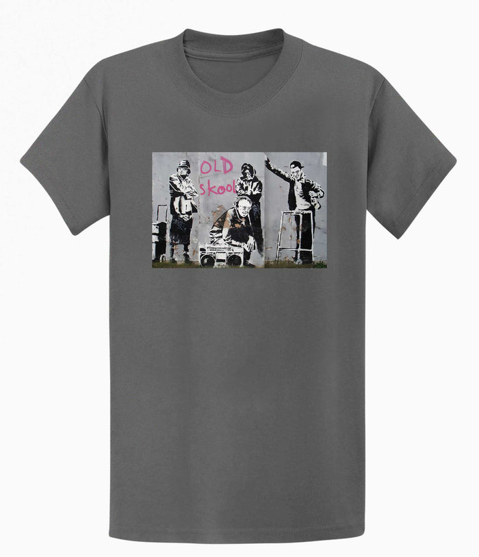 Banksy Unisex T-Shirt - Old Skool Banksy-Apparel