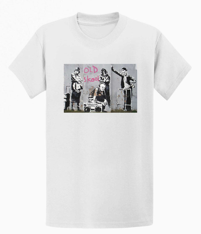 Banksy Unisex T-Shirt - Old Skool Banksy-Apparel