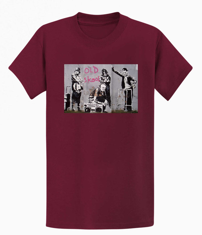 Banksy Unisex T-Shirt - Old Skool Banksy-Apparel