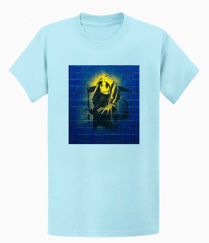 Banksy Unisex T-shirt  - Smiley Reaper Banksy-Apparel