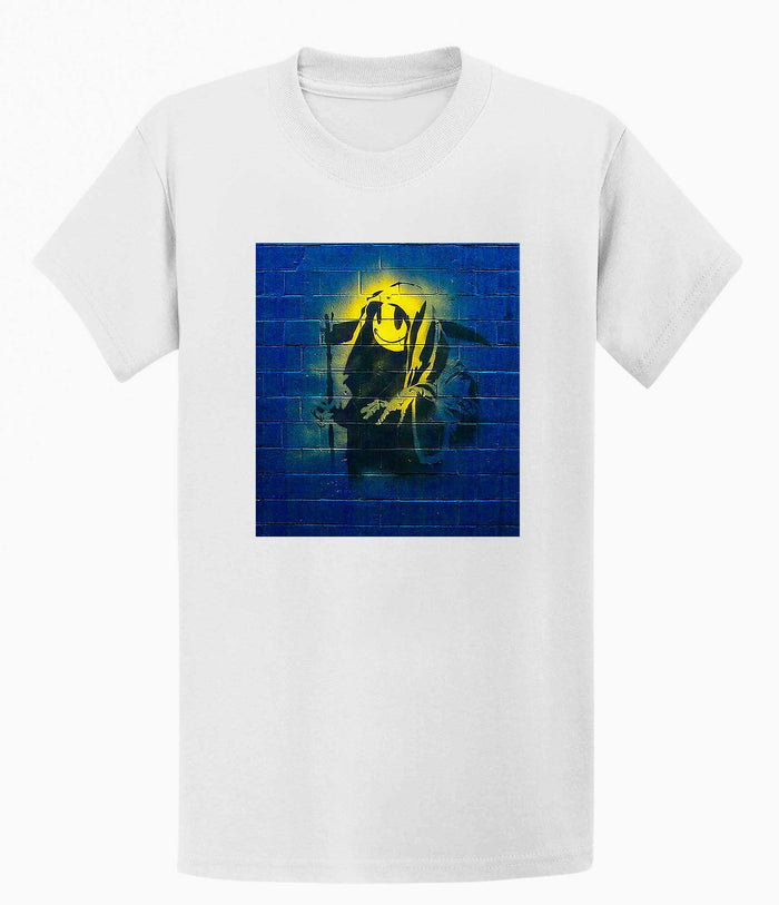 Banksy Unisex T-shirt  - Smiley Reaper Banksy-Apparel