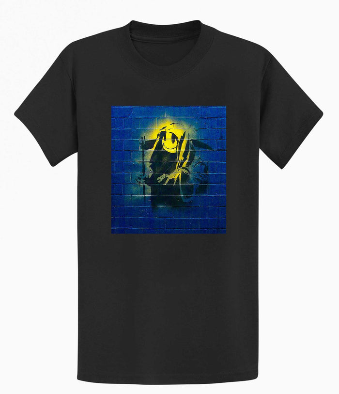 Banksy Unisex T-shirt  - Smiley Reaper Banksy-Apparel