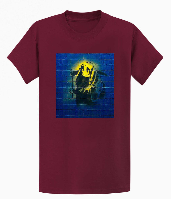 Banksy Unisex T-shirt  - Smiley Reaper Banksy-Apparel