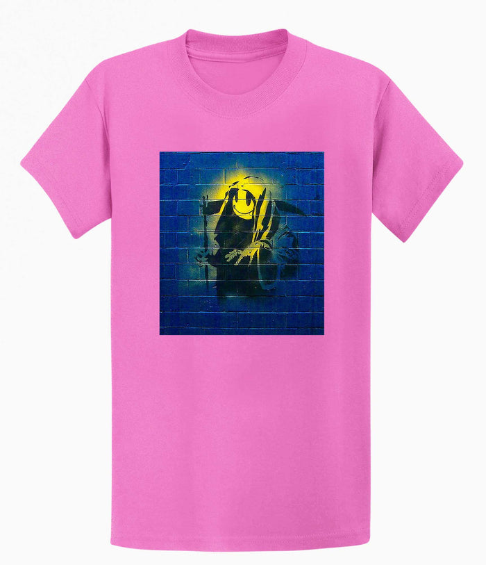Banksy Unisex T-shirt  - Smiley Reaper Banksy-Apparel
