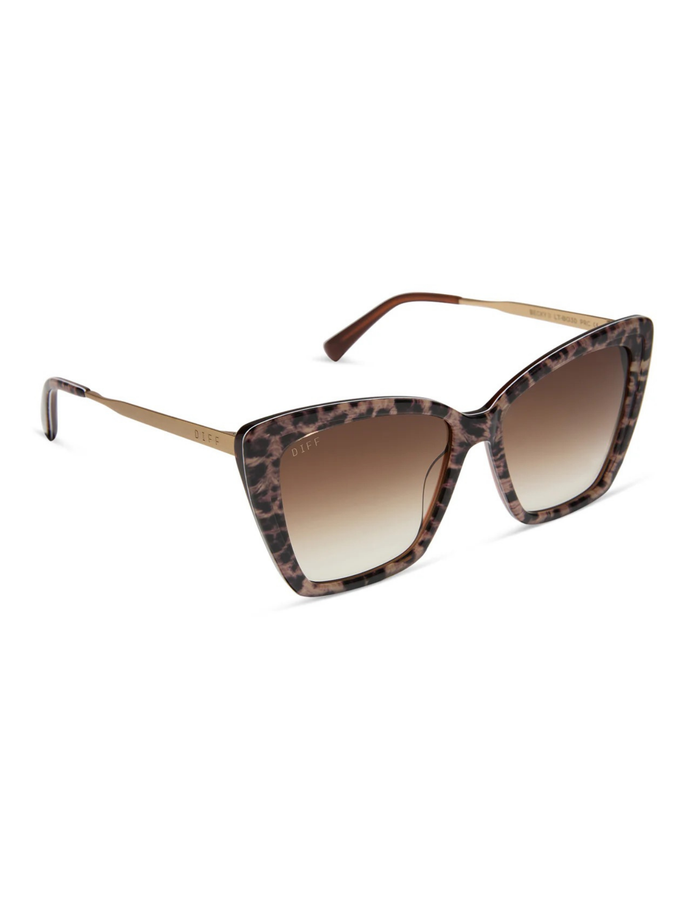 Becky II- Leopard Tortoise Brown Gradient Sunglasses