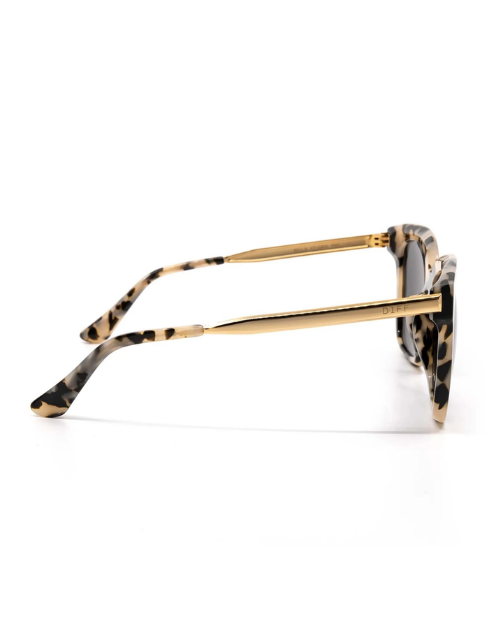Bella- Cream Tortoise Grey Sunglasses