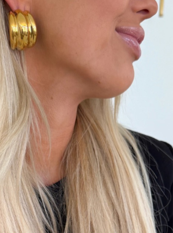 Bella Hoops- Gold