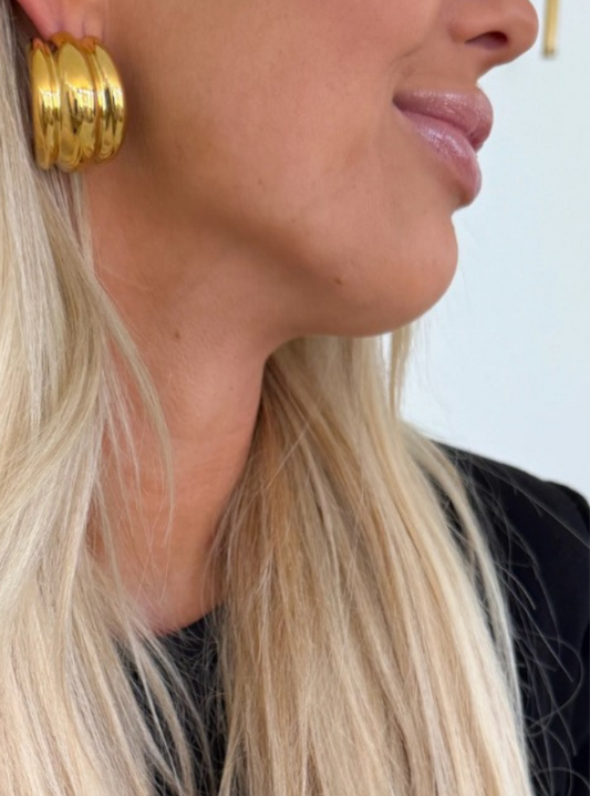 Bella Hoops- Gold