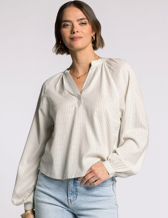 Bethany Top- Sage Ivory