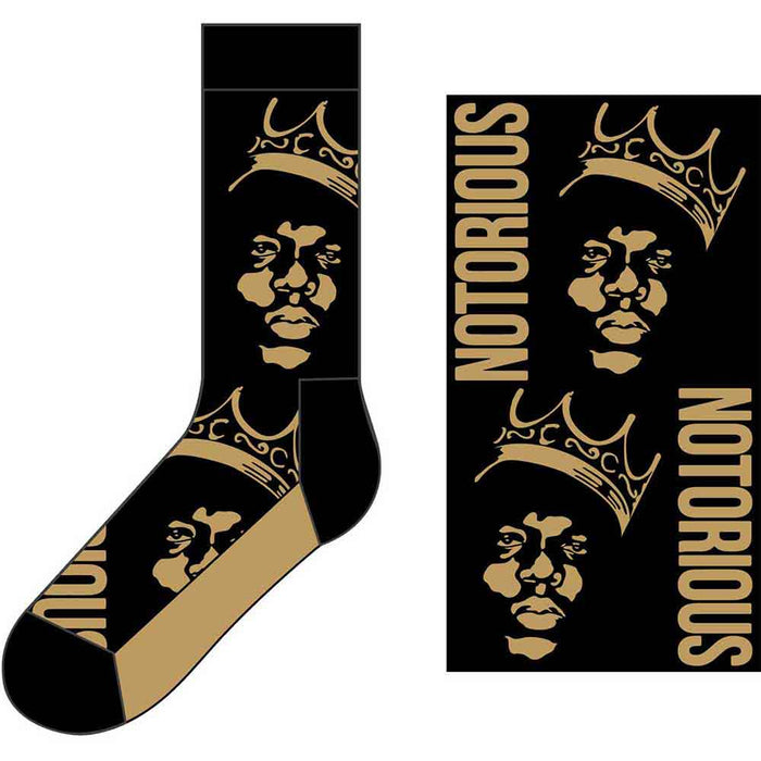 Biggie Smalls Unisex Ankle Socks - Gold Crown Rock Off
