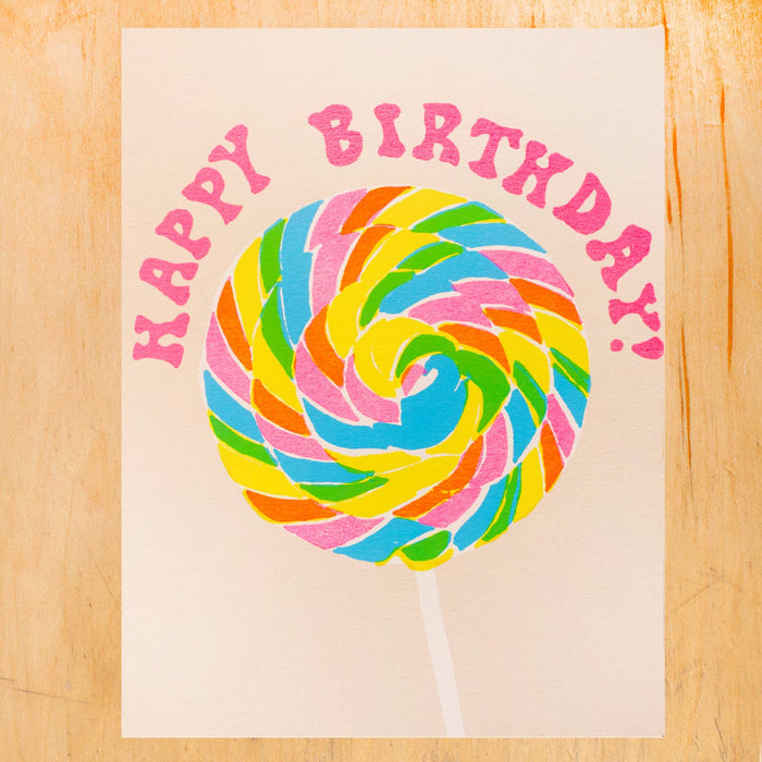 BIRTHDAY LOLLIPOP GREETING CARD