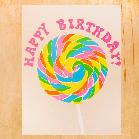 BIRTHDAY LOLLIPOP GREETING CARD