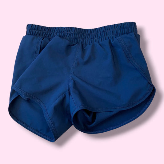 Black all in motion active shorts, 4-5Y