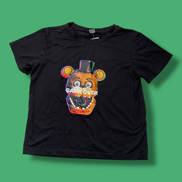 black  game over five nights at Freddy’s tee, 9-10Y