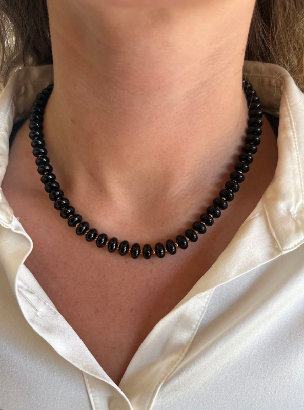 Black Gemstone Necklace