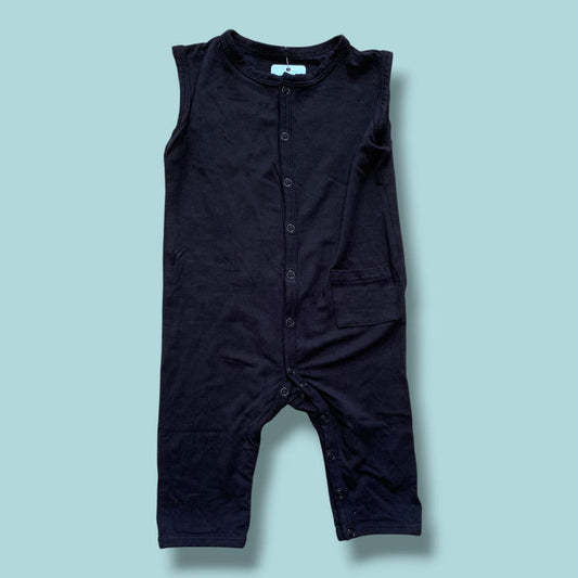 Black Kyte Romper, 12-18m