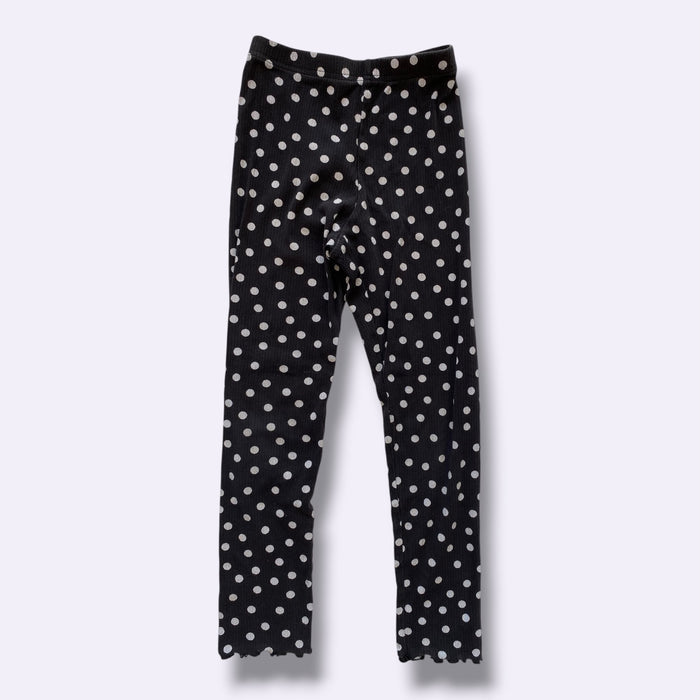 black Old Navy dot pant, 8Y