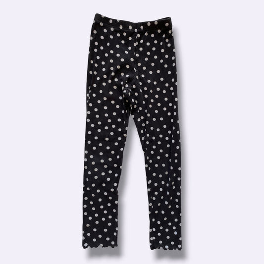 black Old Navy dot pant, 8Y