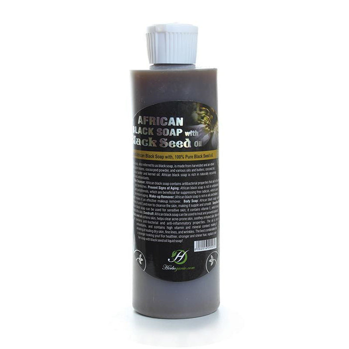 Black Seed Oil Liquid Black Soap: 8 oz - Yado African & Caribbean Market