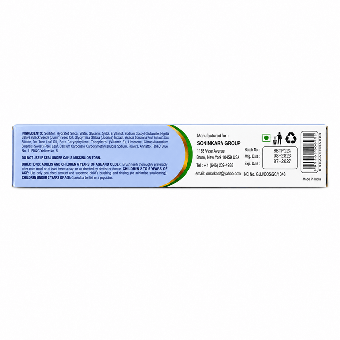 Black Seed Toothpaste | Fresh Breath & Daily Oral Care - Yado African & Caribbean Market