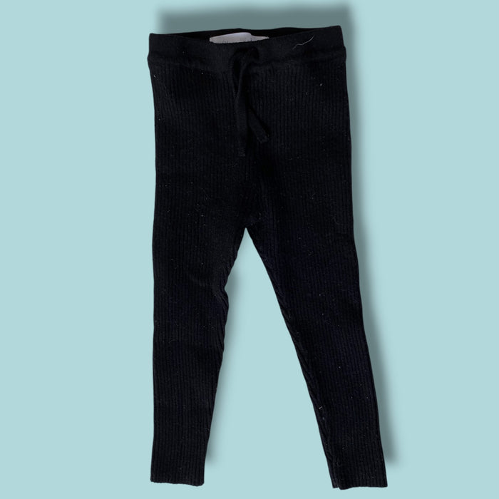 black Zara ribbed legging , 2Y
