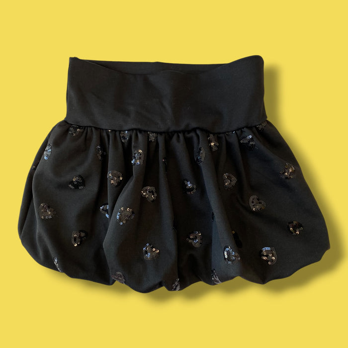 Black Zara Sequin Skirt, 7-8Y