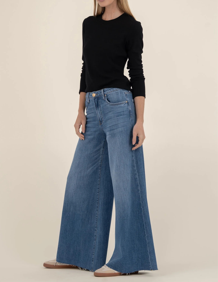 Blake High Rise Super Wide Leg- Charming