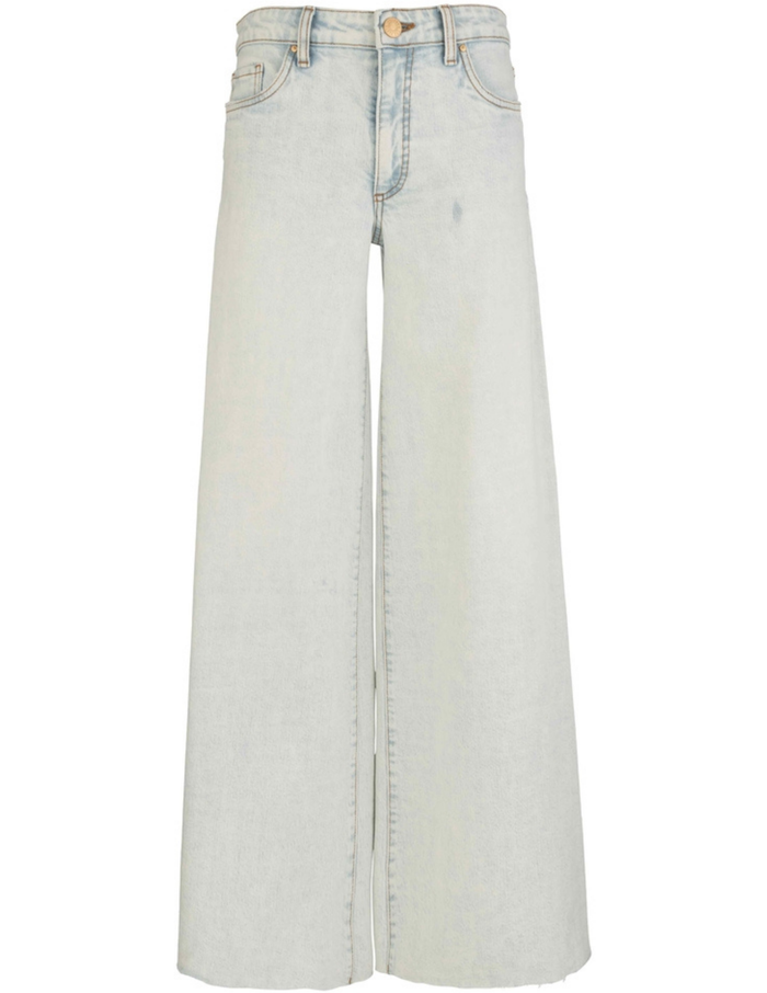 Blake High Rise Super Wide Leg- Raw Hem- Sensual