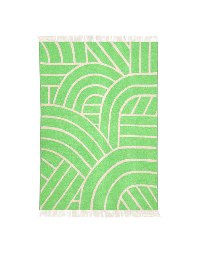 Blanket LINES Pink / Apple 4.25 x 6.5ft