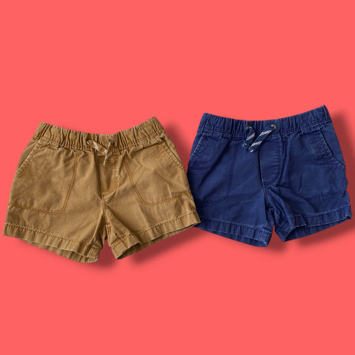 blue carters set of 2 shorts, 2y