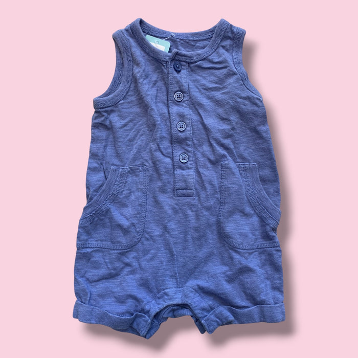 Blue Gap Romper, 6-12m
