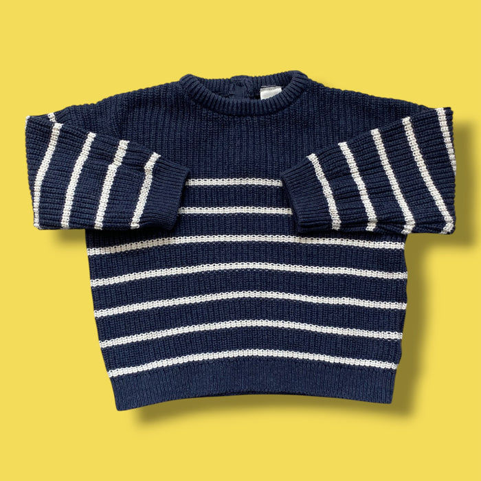 Blue H&M Knit Sweater, 12-18m
