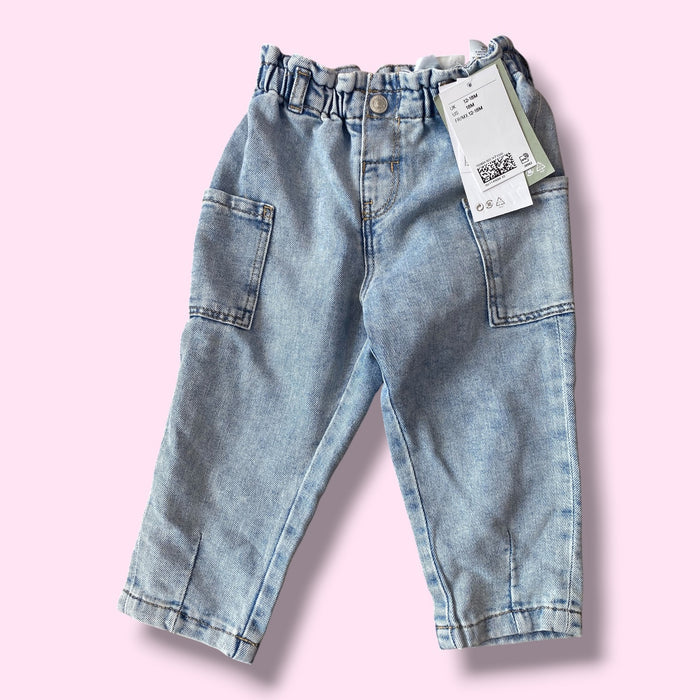 Blue H&M NWT denim, 12-18m