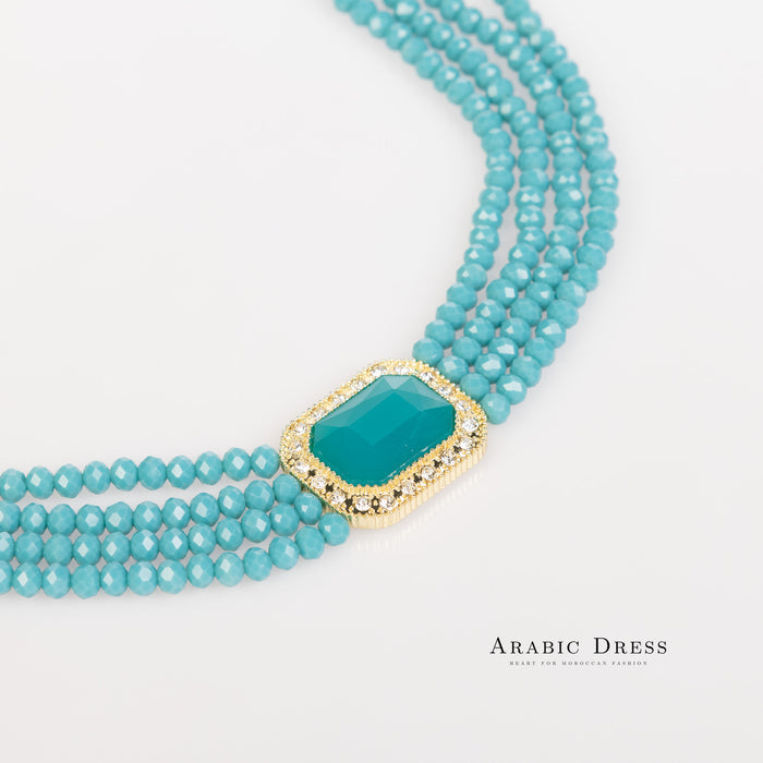 Blue Mi-So Necklace set