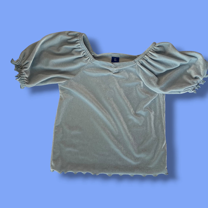 blue old navy velour dress, 5Y