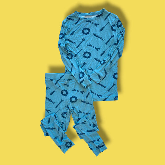 Blue Pip & Phee 2 piece set, Bamboo, 4Y