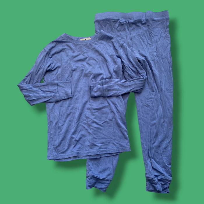 Blue pip&phee 2 piece pjs, 4Y