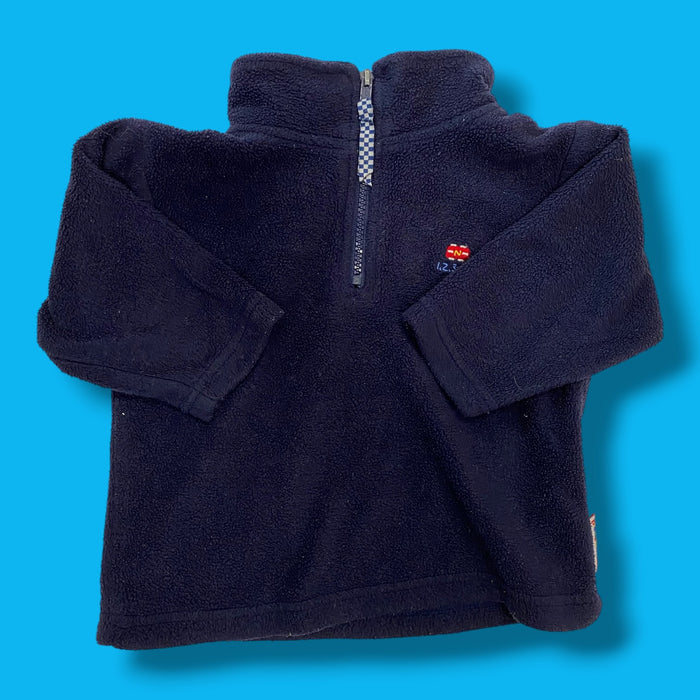 Blue Please Mum Fleece Half Zip, 24m