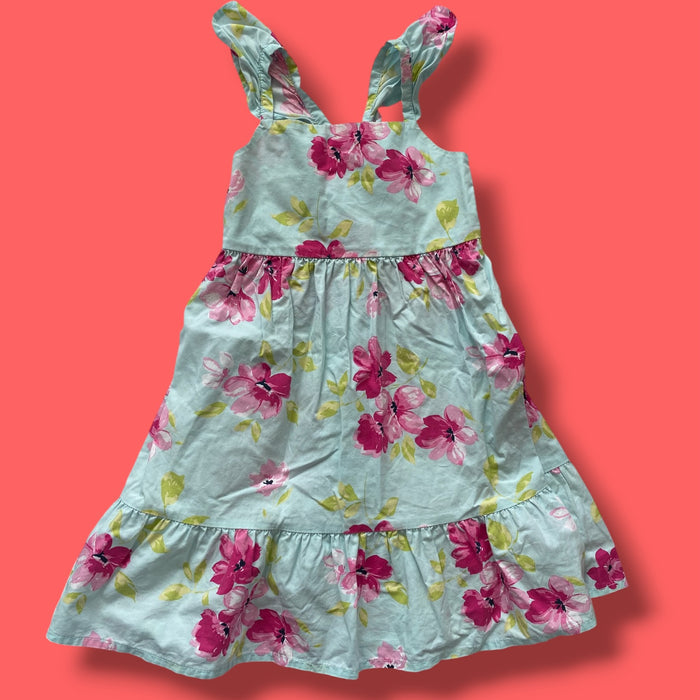 blue The Childrens Place floral dress, 5Y