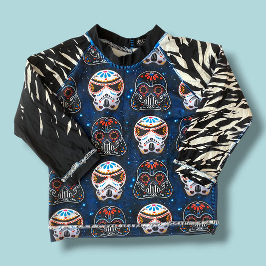 Blue Unknown Star Wars Rash guard, 3Y