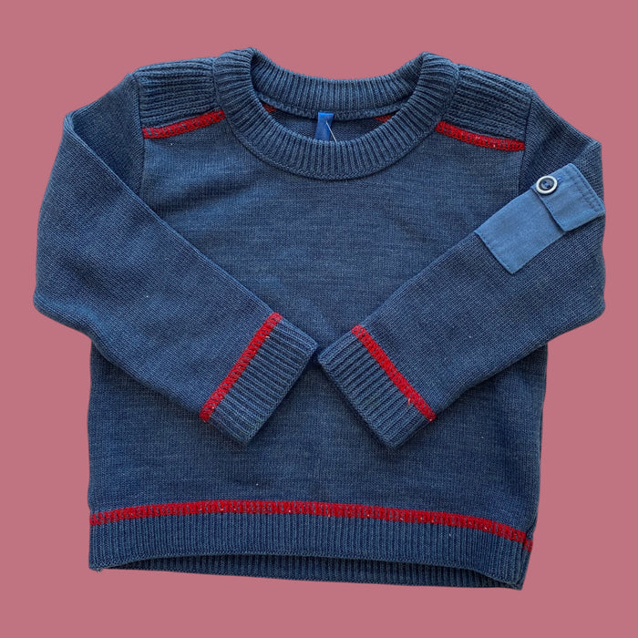 blue unknown sweater, 24m