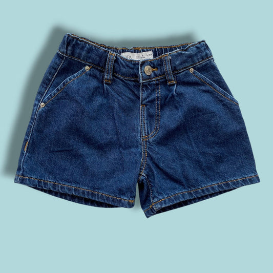 blue zara as is-small mark denim shorts, 4Y