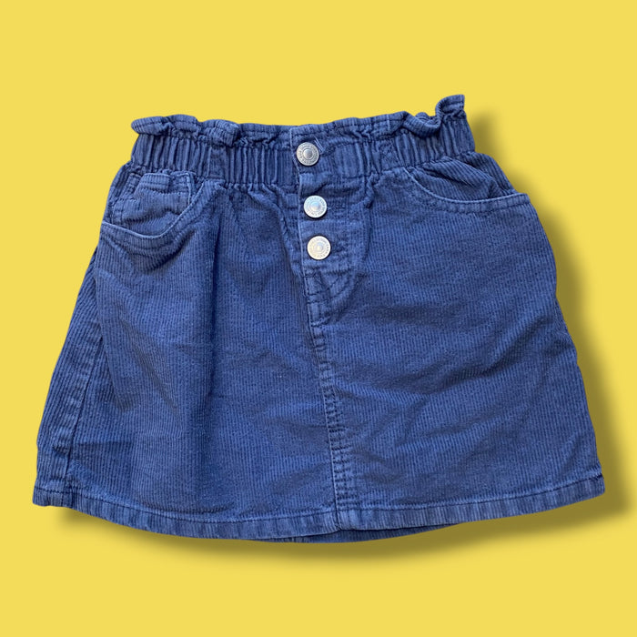 Blue Zara Cord Skirt, 8Y