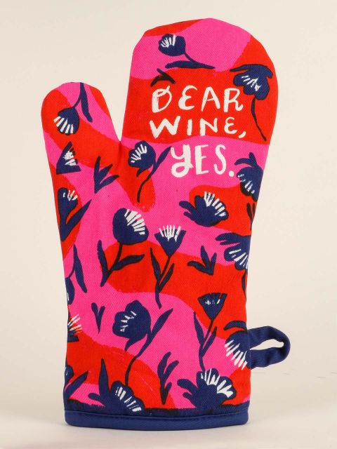 Blueq "Dear Wine, Yes." Oven Mitt BLUEQ